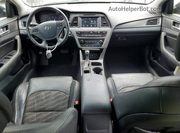 5NPE34AF2GH415390 2016 HYUNDAI SONATA Black Առջևի վահանակի տեսք
