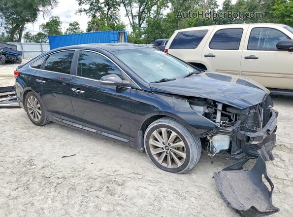 5NPE34AF2GH415390 2016 HYUNDAI SONATA Black Առջևի աջ