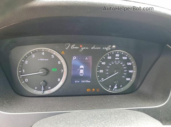 5NPE34AF2GH415390 2016 HYUNDAI SONATA Black Սարքավորումների վահանակի տեսք