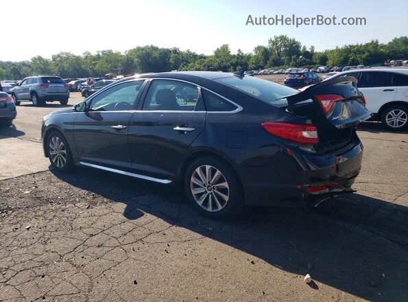 5NPE34AF2GH428107 2016 HYUNDAI SONATA Black Rear left
