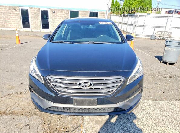 5NPE34AF2GH428107 2016 HYUNDAI SONATA Black Front view
