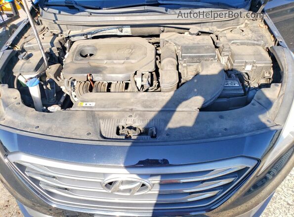 5NPE34AF2GH428107 2016 HYUNDAI SONATA Black Rear interior view