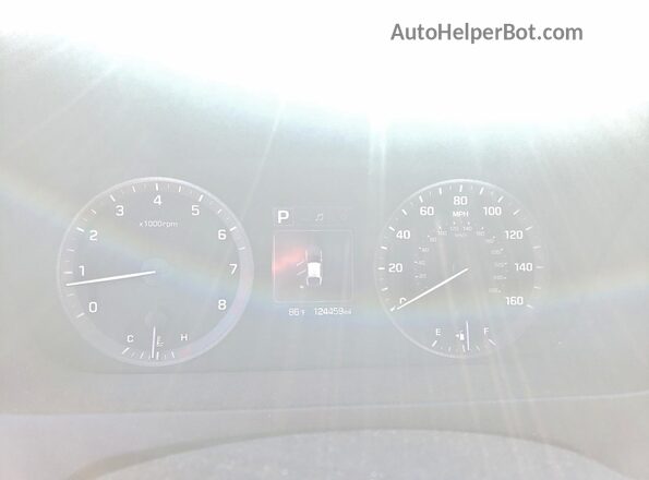 5NPE34AF2GH428107 2016 HYUNDAI SONATA Black Instrument cluster view