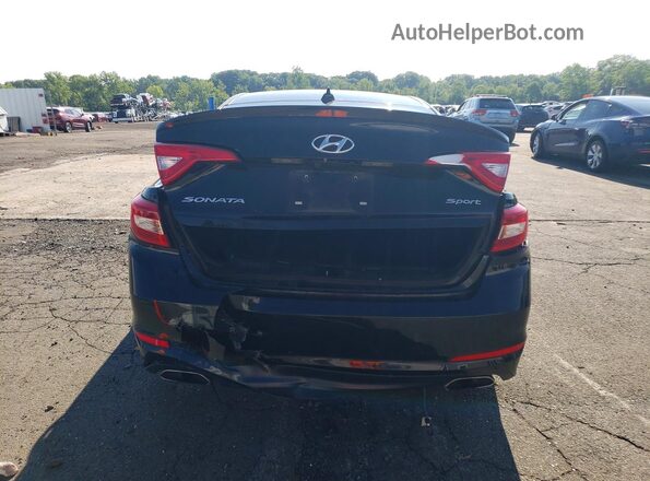 5NPE34AF2GH428107 2016 HYUNDAI SONATA Black Rear view