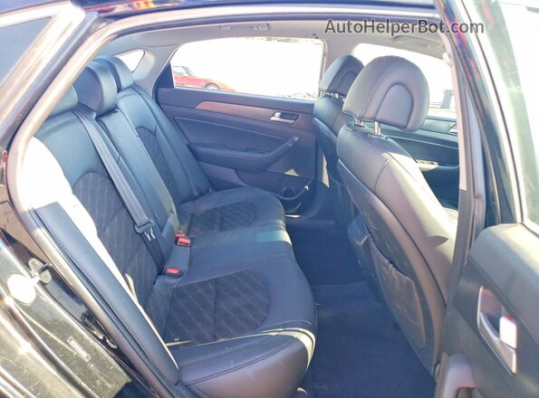 5NPE34AF2GH428107 2016 HYUNDAI SONATA Black Rear seats view