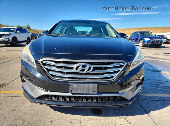 5NPE34AF2HH479172 2017 HYUNDAI SONATA Black Вид спереду