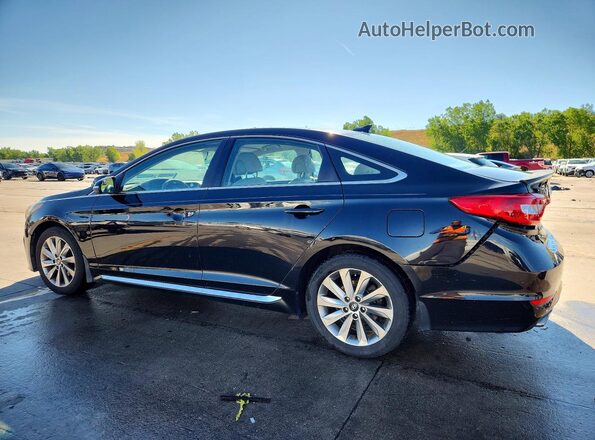 5NPE34AF2HH479172 2017 HYUNDAI SONATA Black Задня ліва чверть