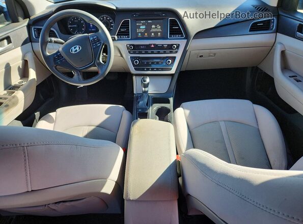 5NPE34AF2HH479172 2017 HYUNDAI SONATA Black Вид панелі приладів