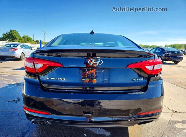 5NPE34AF2HH479172 2017 HYUNDAI SONATA Black Вид ззаду