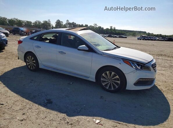 5NPE34AF2HH499485 2017 HYUNDAI SONATA White Przód prawy