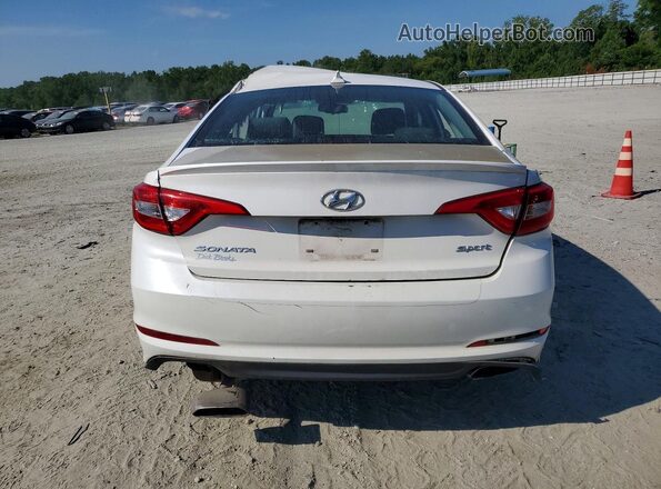 5NPE34AF2HH499485 2017 HYUNDAI SONATA White Widok z tyłu