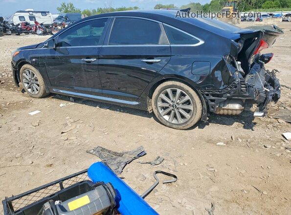 5NPE34AF2HH523297 2016 HYUNDAI SONATA Black Rear left