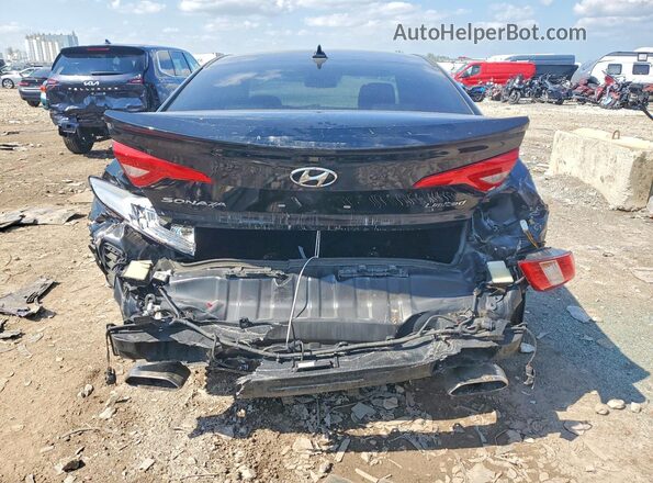 5NPE34AF2HH523297 2016 HYUNDAI SONATA Black Rear view