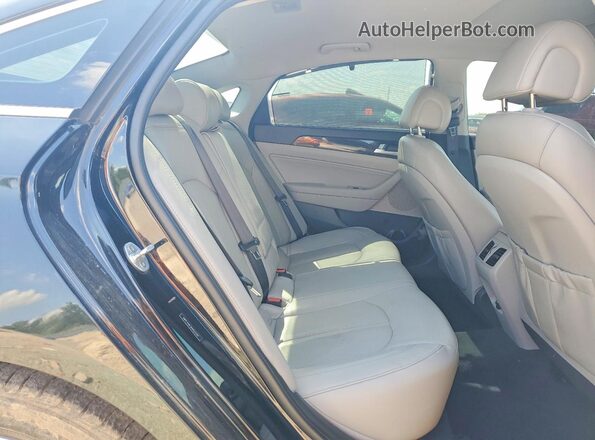 5NPE34AF2HH523297 2016 HYUNDAI SONATA Black Rear seats view