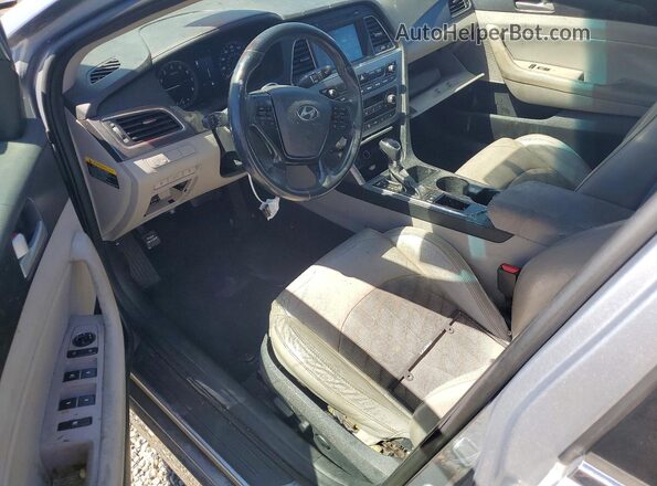 5NPE34AF2HH529908 2017 HYUNDAI SONATA Silver წინა პანელის ხედი