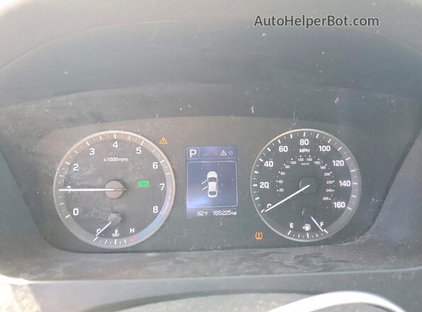 5NPE34AF2HH529908 2017 HYUNDAI SONATA Silver ხელსაწყოთა პანელის ხედი