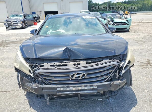 5NPE34AF2HH543839 2017 HYUNDAI SONATA Black Widok z przodu