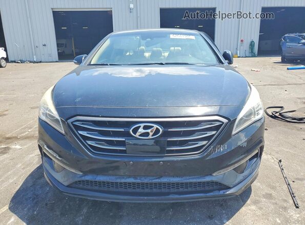 5NPE34AF2HH548846 2017 HYUNDAI SONATA Black Widok z przodu