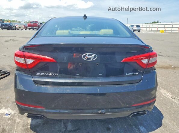 5NPE34AF2HH548846 2017 HYUNDAI SONATA Black Widok z tyłu