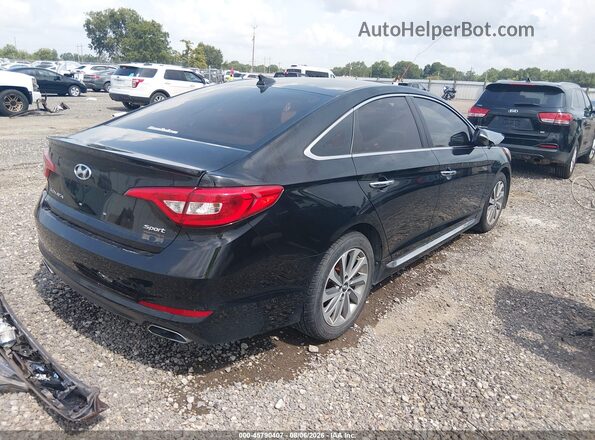 5NPE34AF2HH582575 2017 HYUNDAI SONATA Black Trasero derecho