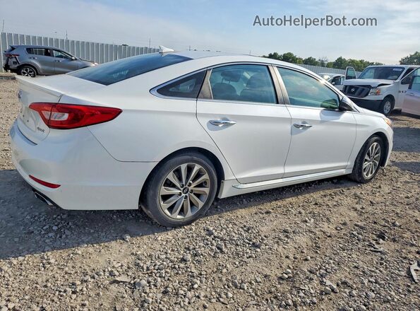 5NPE34AF2HH584469 2017 HYUNDAI SONATA White Задня права чверть