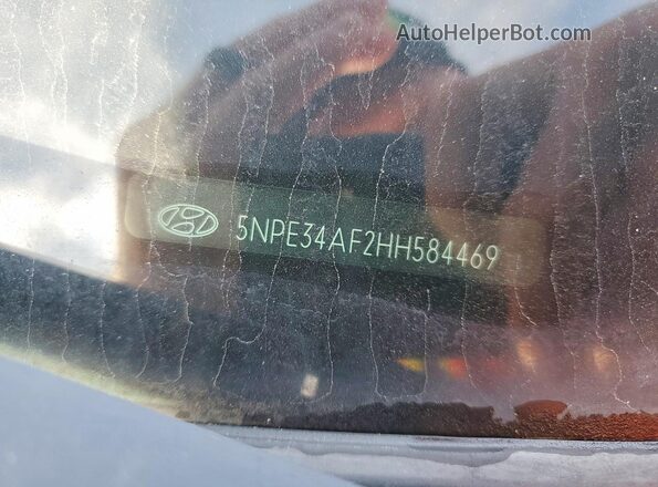 5NPE34AF2HH584469 2017 HYUNDAI SONATA White Вид підкапотного простору