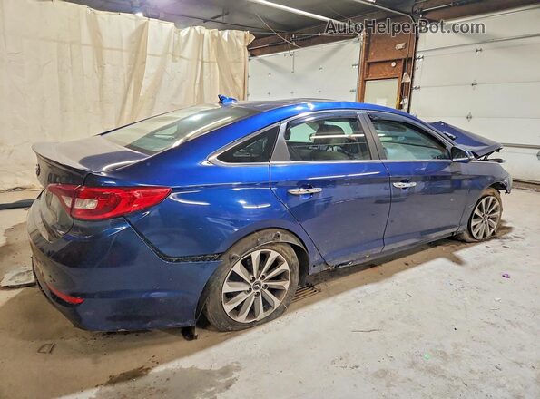 5NPE34AF2HH587971 2017 HYUNDAI SONATA Blue Trasero derecho