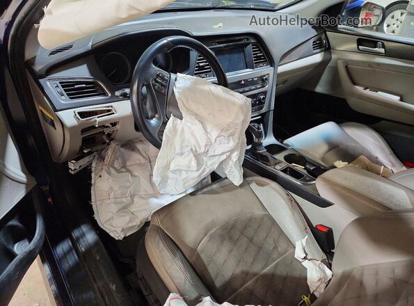 5NPE34AF2HH587971 2017 HYUNDAI SONATA Blue Vista del salpicadero