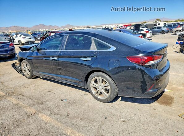 5NPE34AF2JH600093 2018 HYUNDAI SONATA Черный Задняя левая четверть
