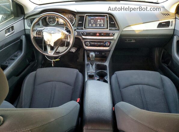 5NPE34AF2JH600093 2018 HYUNDAI SONATA Черный Вид панели приборов