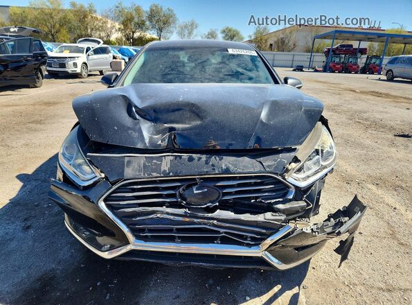 5NPE34AF2JH600093 2018 HYUNDAI SONATA Черный Вид спереди