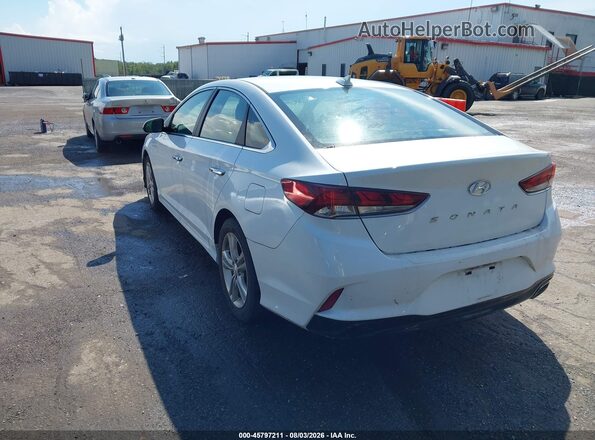 5NPE34AF2JH601616 2018 HYUNDAI SONATA White Հետևի ձախ