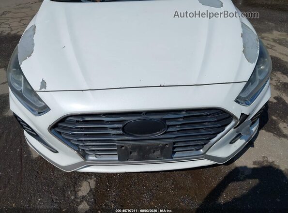 5NPE34AF2JH601616 2018 HYUNDAI SONATA White Դիմացի տեսք