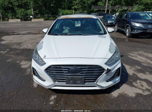5NPE34AF2JH601616 2018 HYUNDAI SONATA White Սարքավորումների վահանակի տեսք