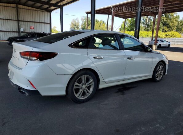 5NPE34AF2JH606413 2018 HYUNDAI SONATA White Rear right