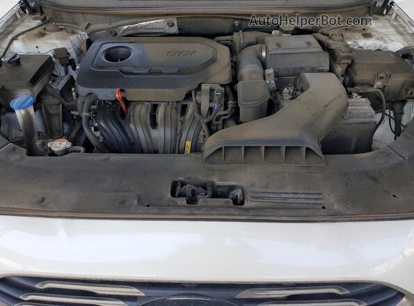 5NPE34AF2JH606413 2018 HYUNDAI SONATA White Rear interior view