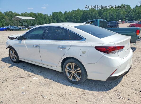 5NPE34AF2JH618514 2018 HYUNDAI SONATA White Rear left