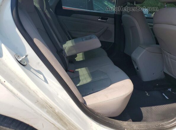 5NPE34AF2JH618514 2018 HYUNDAI SONATA White Rear seats view