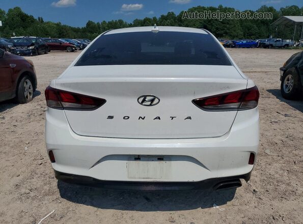 5NPE34AF2JH618514 2018 HYUNDAI SONATA White Rear view