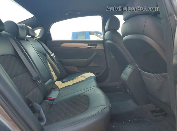 5NPE34AF2JH620442 2018 HYUNDAI SONATA Серый Вид задних сидений