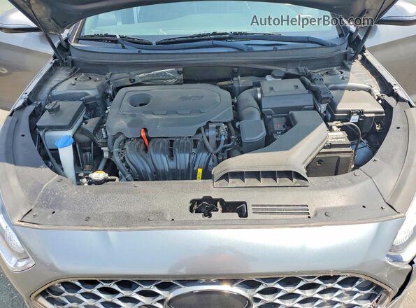 5NPE34AF2JH620442 2018 HYUNDAI SONATA Серый Вид задней части салона