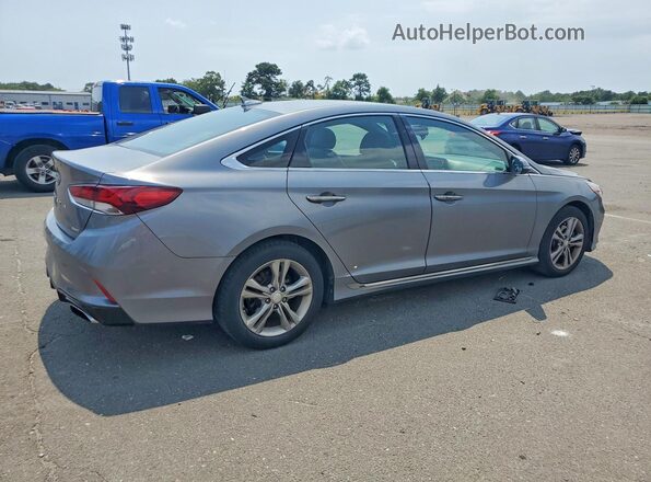 5NPE34AF2JH620442 2018 HYUNDAI SONATA Серый Задняя правая четверть