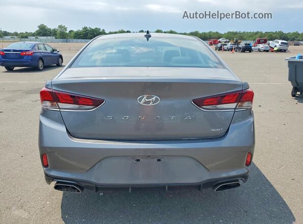 5NPE34AF2JH620442 2018 HYUNDAI SONATA Серый Вид сзади