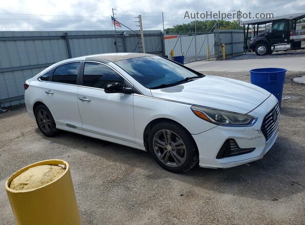 5NPE34AF2JH636799 2018 HYUNDAI SONATA White Przód prawy