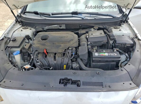 5NPE34AF2JH636799 2018 HYUNDAI SONATA White Widok wnętrza z tyłu