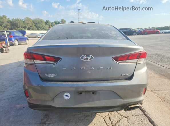5NPE34AF2JH640593 2018 HYUNDAI SONATA Charcoal Widok z tyłu