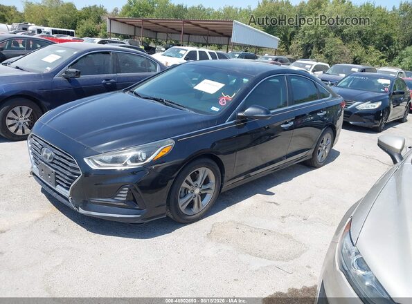 5NPE34AF2JH640805 2018 HYUNDAI SONATA Black Front left
