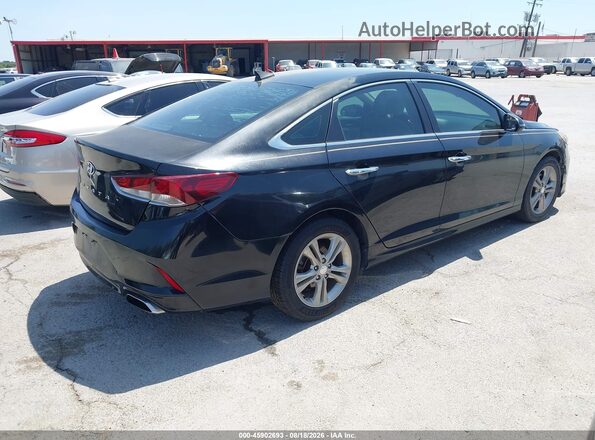 5NPE34AF2JH640805 2018 HYUNDAI SONATA Black Rear right