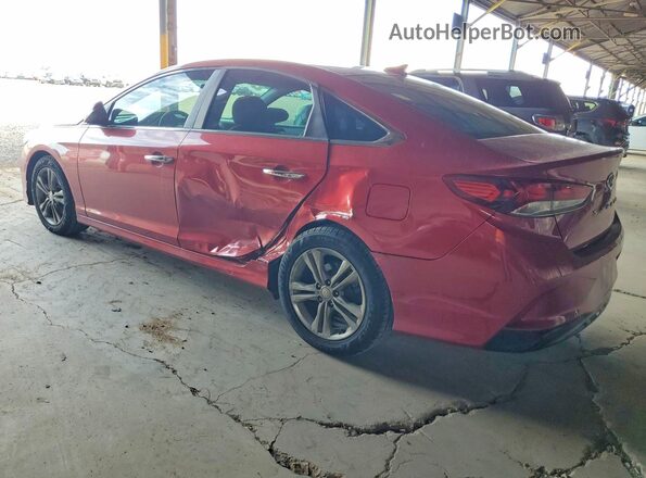 5NPE34AF2JH657118 2018 HYUNDAI SONATA Red Tył lewy