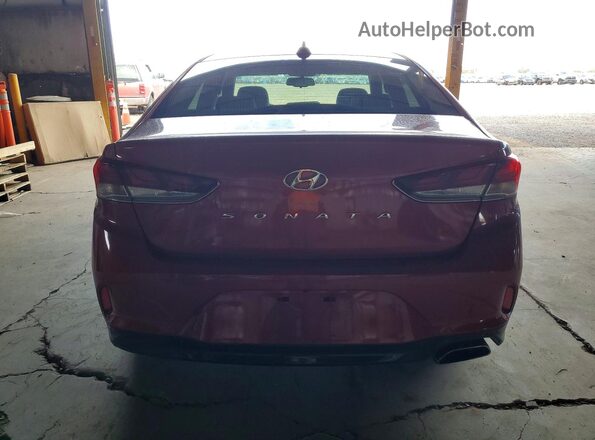 5NPE34AF2JH657118 2018 HYUNDAI SONATA Red Widok z tyłu